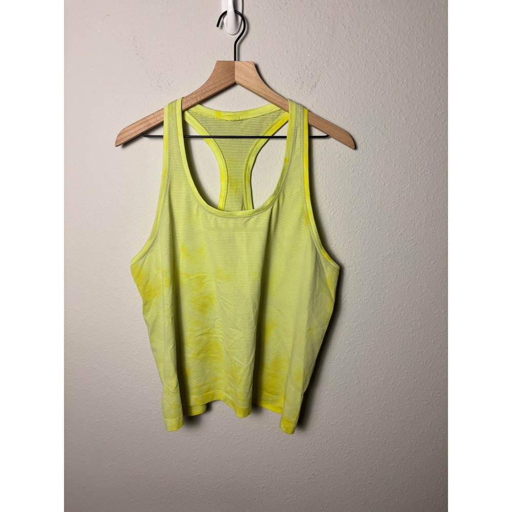 Lululemon Swiftly Tech Racerback Tank Top 2.0 Race Marble Electric Lemon 16